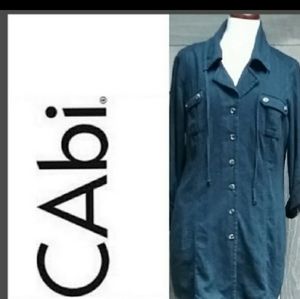 CAbi Lightweight Denim Shirt Jacket Size M